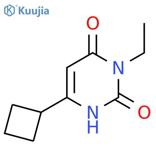 6-Cyclobutyl-3-ethyl-1,2,3,4-tetrahydropyrimidine-2,4-dione structure