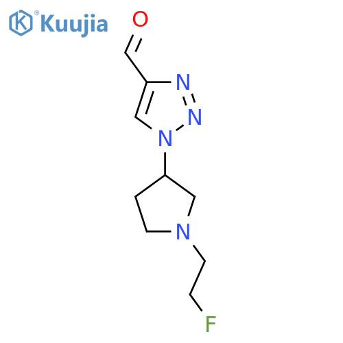 1-(1-(2-fluoroethyl)pyrrolidin-3-yl)-1H-1,2,3-triazole-4-carbaldehyde structure