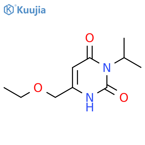 6-(ethoxymethyl)-3-(propan-2-yl)-1,2,3,4-tetrahydropyrimidine-2,4-dione structure