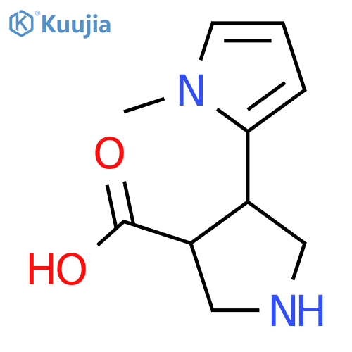 4-(1-methyl-1H-pyrrol-2-yl)pyrrolidine-3-carboxylic acid structure