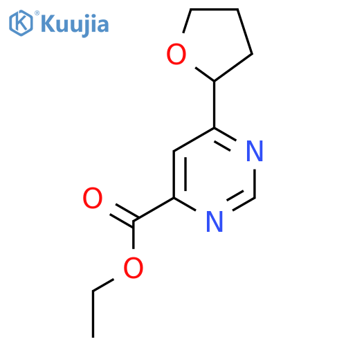 Ethyl 6-(oxolan-2-yl)pyrimidine-4-carboxylate structure