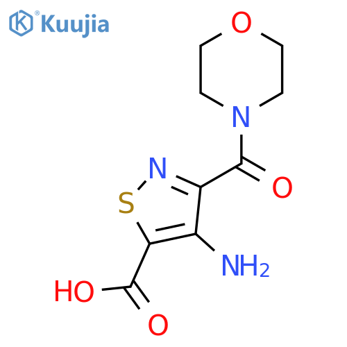 4-Amino-3-(morpholine-4-carbonyl)isothiazole-5-carboxylic acid structure