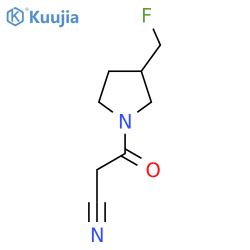 3-(3-(Fluoromethyl)pyrrolidin-1-yl)-3-oxopropanenitrile structure