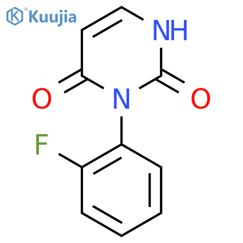 3-(2-fluorophenyl)pyrimidine-2,4(1H,3H)-dione structure