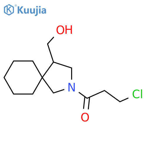 3-Chloro-1-(4-(hydroxymethyl)-2-azaspiro[4.5]decan-2-yl)propan-1-one structure