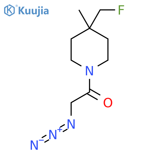 2-Azido-1-(4-(fluoromethyl)-4-methylpiperidin-1-yl)ethan-1-one structure