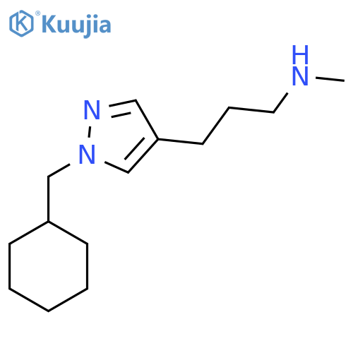 {3-[1-(cyclohexylmethyl)-1H-pyrazol-4-yl]propyl}(methyl)amine structure