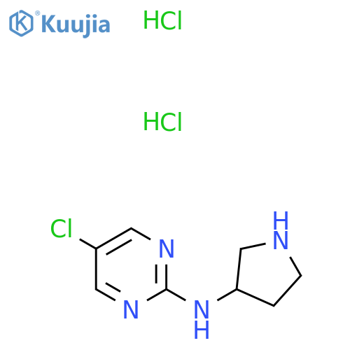 5-chloro-N-(pyrrolidin-3-yl)pyrimidin-2-amine dihydrochloride structure