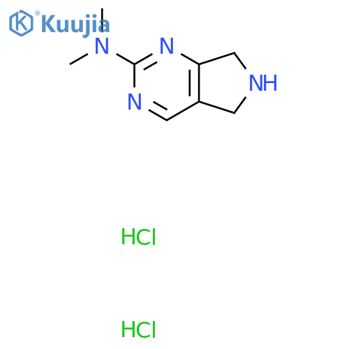 N,N-dimethyl-6,7-dihydro-5H-pyrrolo[3,4-d]pyrimidin-2-amine dihydrochloride structure