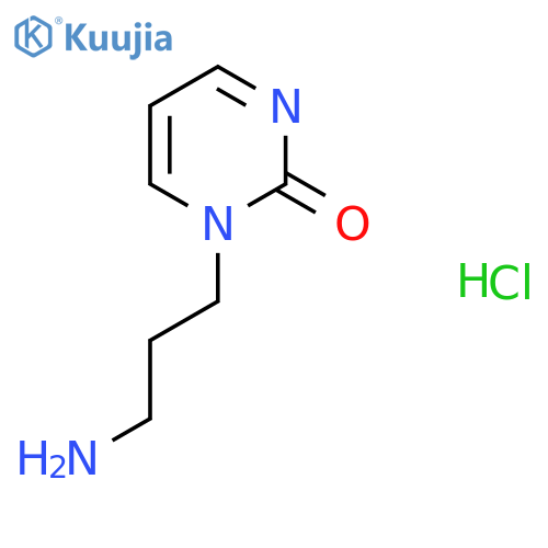 1-(3-Aminopropyl)pyrimidin-2(1H)-one hydrochloride structure