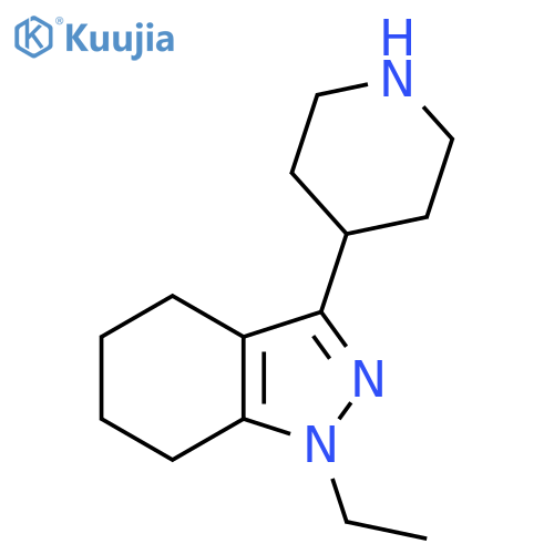 1-ethyl-3-(piperidin-4-yl)-4,5,6,7-tetrahydro-1H-indazole structure