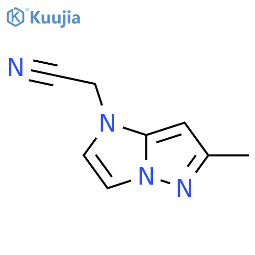 2-(6-methyl-1H-imidazo[1,2-b]pyrazol-1-yl)acetonitrile structure