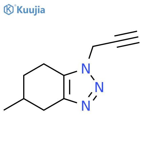 5-methyl-1-(prop-2-yn-1-yl)-4,5,6,7-tetrahydro-1H-1,2,3-benzotriazole structure