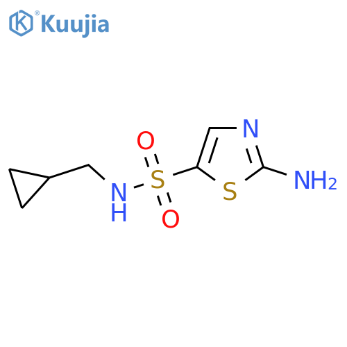 2-Amino-N-(cyclopropylmethyl)thiazole-5-sulfonamide structure