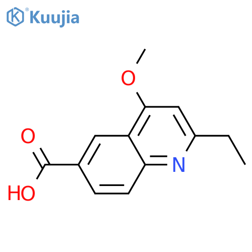 2-Ethyl-4-methoxyquinoline-6-carboxylic acid structure