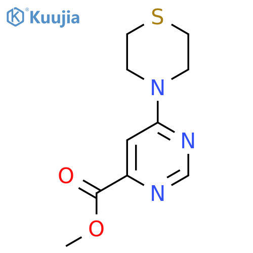 Methyl 6-thiomorpholinopyrimidine-4-carboxylate structure
