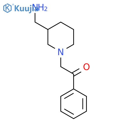 2-(3-(Aminomethyl)piperidin-1-yl)-1-phenylethan-1-one structure