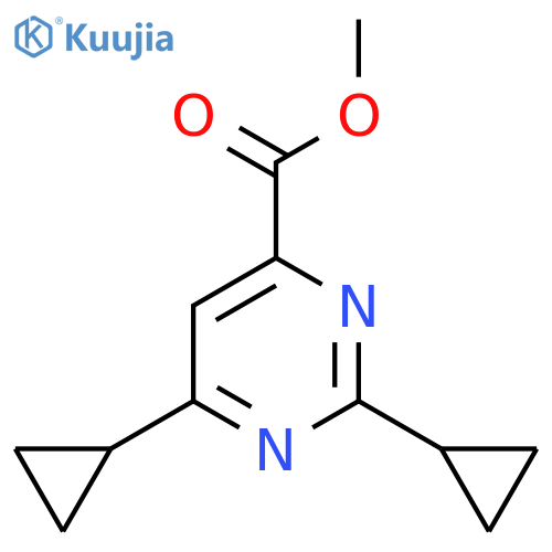 Methyl 2,6-dicyclopropylpyrimidine-4-carboxylate structure