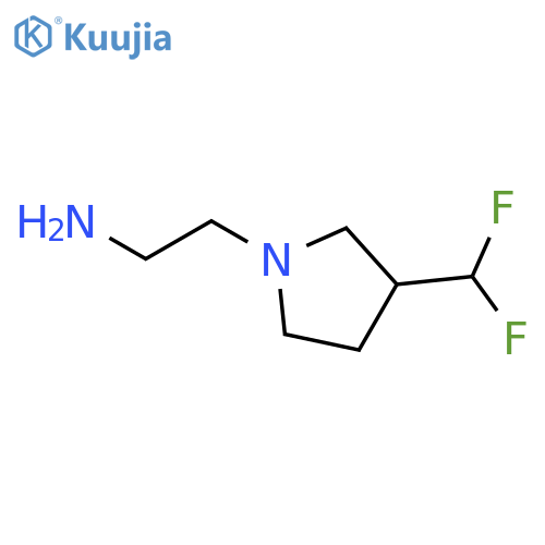 2-(3-(Difluoromethyl)pyrrolidin-1-yl)ethan-1-amine structure