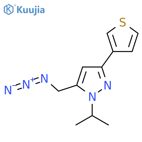 5-(Azidomethyl)-1-isopropyl-3-(thiophen-3-yl)-1H-pyrazole structure