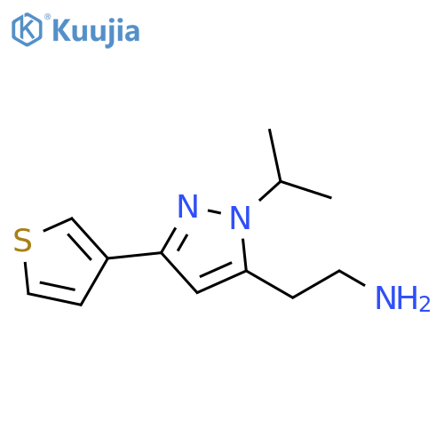 2-(1-isopropyl-3-(thiophen-3-yl)-1H-pyrazol-5-yl)ethan-1-amine structure