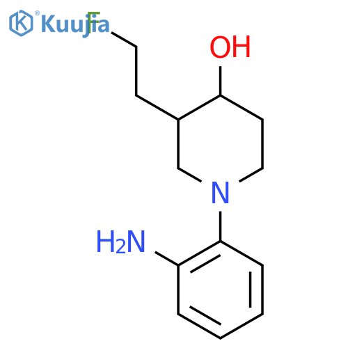 1-(2-Aminophenyl)-3-(2-fluoroethyl)piperidin-4-ol structure