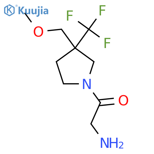2-Amino-1-(3-(methoxymethyl)-3-(trifluoromethyl)pyrrolidin-1-yl)ethan-1-one structure