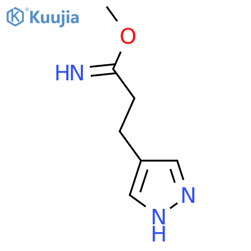 methyl 3-(1H-pyrazol-4-yl)propanimidate structure