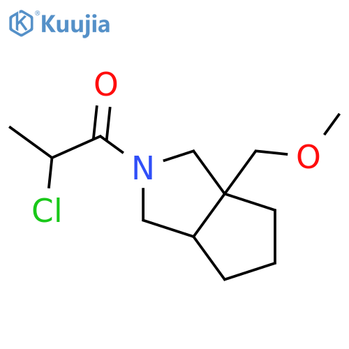 2-chloro-1-(3a-(methoxymethyl)hexahydrocyclopenta[c]pyrrol-2(1H)-yl)propan-1-one structure