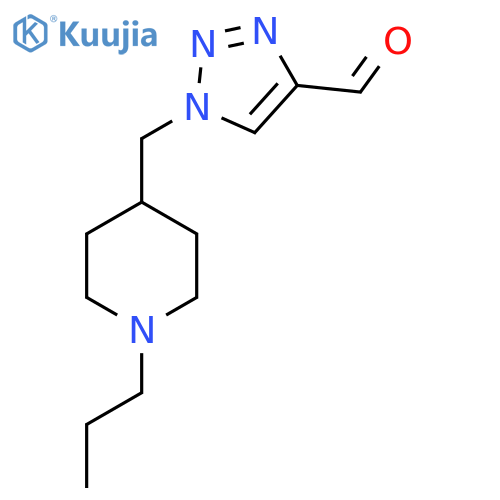 1-((1-Propylpiperidin-4-yl)methyl)-1H-1,2,3-triazole-4-carbaldehyde structure