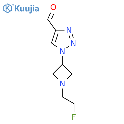 1-(1-(2-fluoroethyl)azetidin-3-yl)-1H-1,2,3-triazole-4-carbaldehyde structure