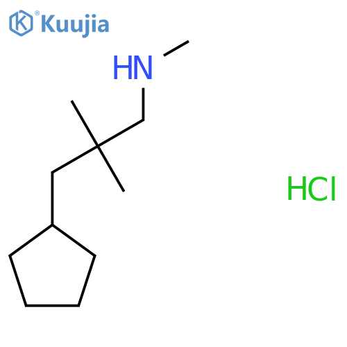 (3-Cyclopentyl-2,2-dimethylpropyl)(methyl)amine hydrochloride structure