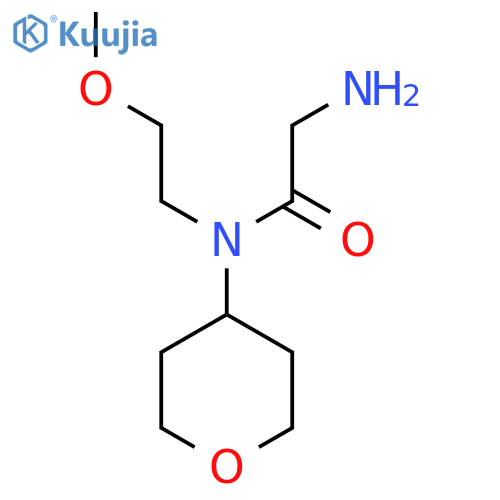 2-Amino-N-(2-methoxyethyl)-N-(tetrahydro-2H-pyran-4-yl)acetamide structure