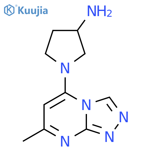 1-(7-Methyl-[1,2,4]triazolo[4,3-a]pyrimidin-5-yl)pyrrolidin-3-amine structure