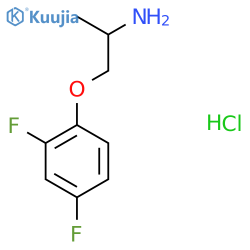 1-(2,4-Difluorophenoxy)propan-2-amine hydrochloride structure