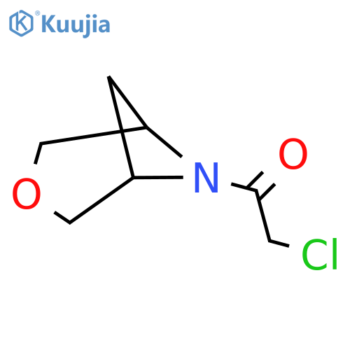1-(3-Oxa-6-azabicyclo[3.1.1]heptan-6-yl)-2-chloroethan-1-one structure