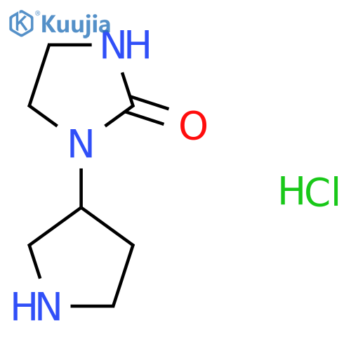 1-(Pyrrolidin-3-yl)imidazolidin-2-one hydrochloride structure