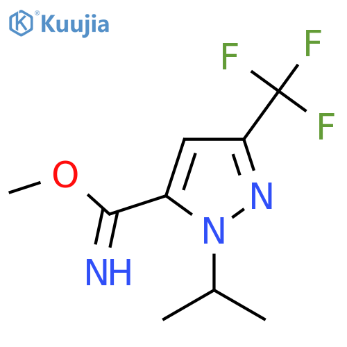 methyl 1-isopropyl-3-(trifluoromethyl)-1H-pyrazole-5-carbimidate structure