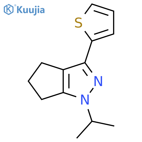 1-Isopropyl-3-(thiophen-2-yl)-1,4,5,6-tetrahydrocyclopenta[c]pyrazole structure