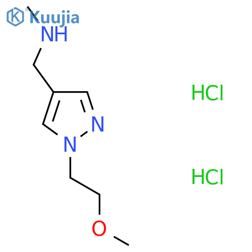 {[1-(2-methoxyethyl)-1H-pyrazol-4-yl]methyl}(methyl)amine dihydrochloride structure