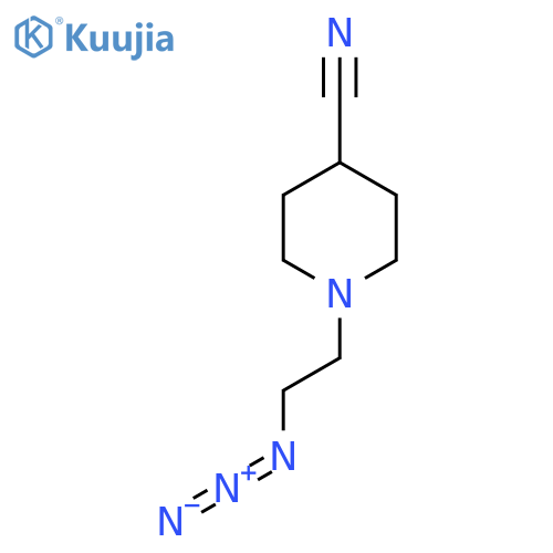 1-(2-Azidoethyl)piperidine-4-carbonitrile structure