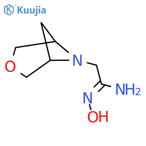 (Z)-2-(3-oxa-6-azabicyclo[3.1.1]heptan-6-yl)-N'-hydroxyacetimidamide structure