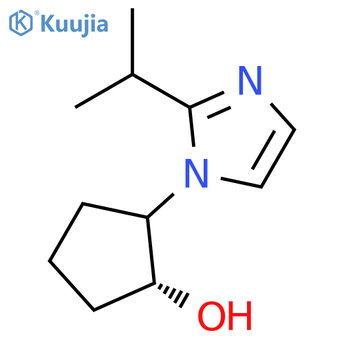 trans-2-2-(propan-2-yl)-1H-imidazol-1-ylcyclopentan-1-ol structure