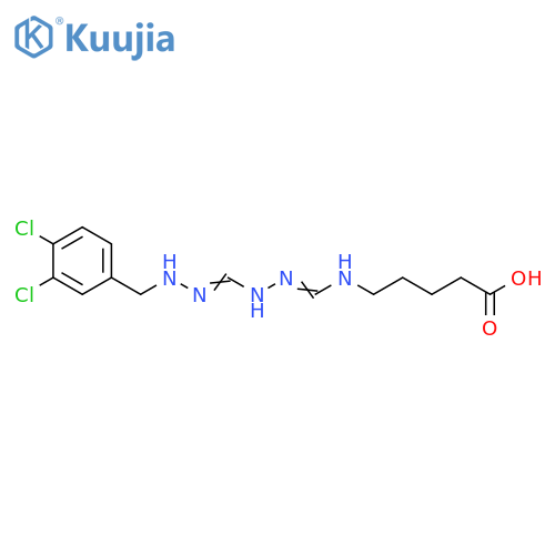 Pentanoic acid, 5-[[[[[[(3,4-dichlorophenyl)methyl]amino]iminomethyl]amino]iminomethyl]amino]- structure