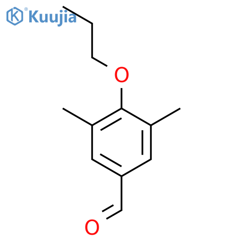 3,5-DIMETHYL-4-PROPOXYBENZALDEHYDE structure