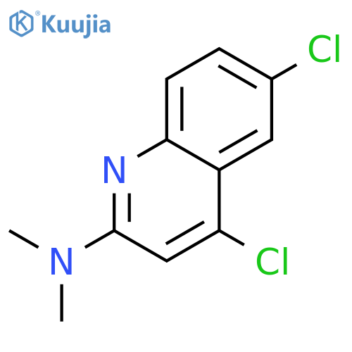 2-Quinolinamine, 4,6-dichloro-N,N-dimethyl- structure