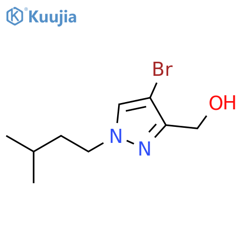 4-bromo-1-(3-methylbutyl)-1H-pyrazol-3-yl]methanol structure