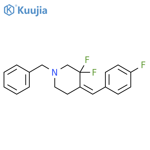 (4Z)-1-Benzyl-3,3-difluoro-4-(4-fluorobenzylidene)piperidine structure