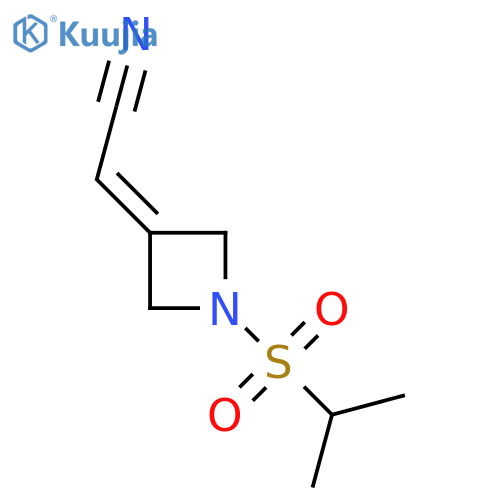 2-(1-(Isopropylsulfonyl)azetidin-3-ylidene)acetonitrile structure