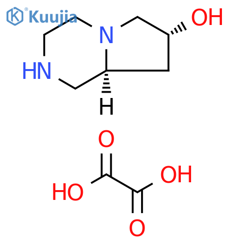 (7R,8aS)-1,2,3,4,6,7,8,8a-octahydropyrrolo[1,2-a]pyrazin-7-ol;oxalic acid structure